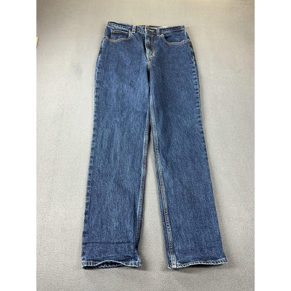 Levis Jeans Womens 28 Blue 70s High Slim Straight Ankle Stretch Pockets Big E